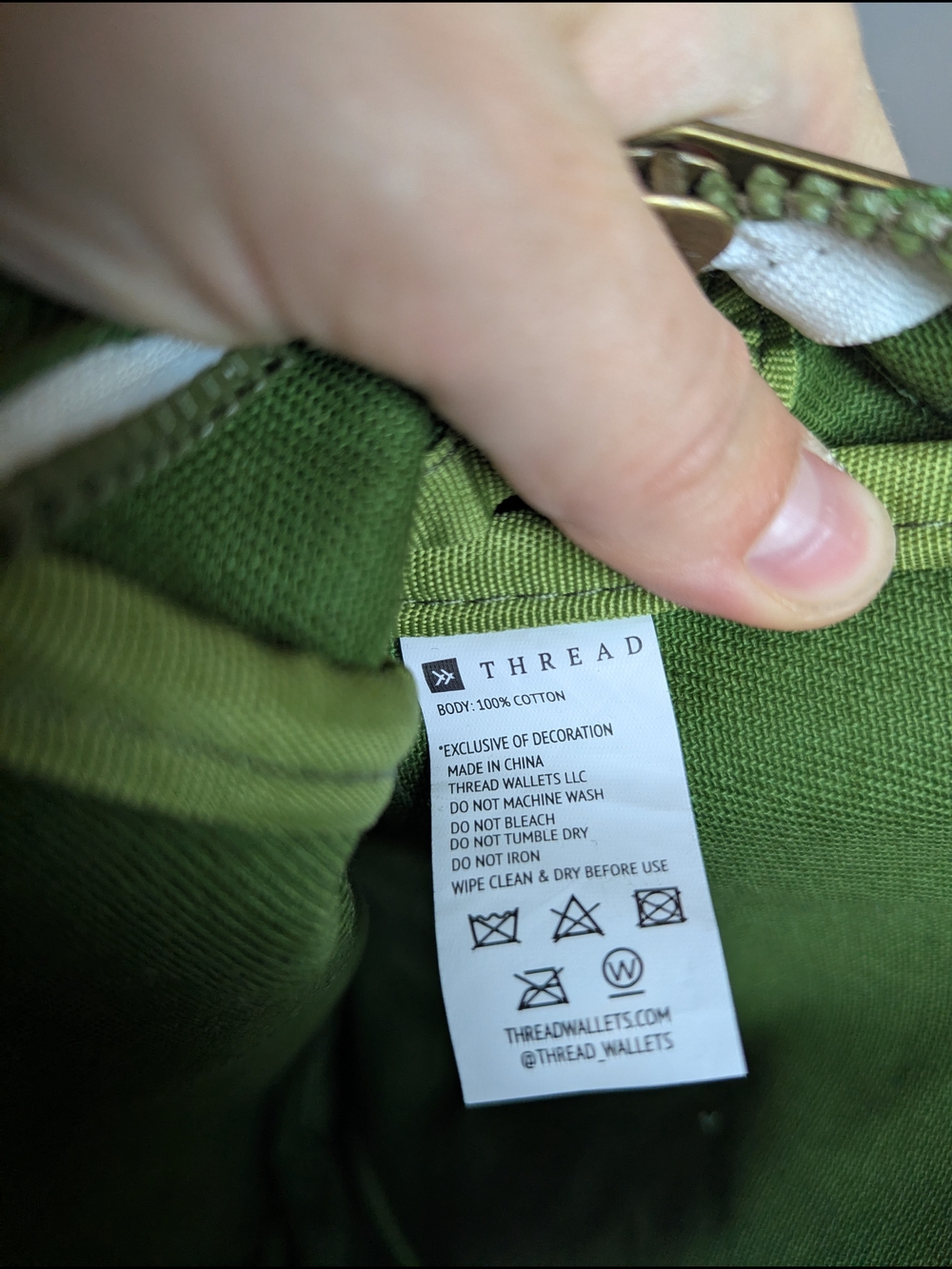 NWT Thread Brand Mini Backpack Green Carry On - Picture 8 of 8